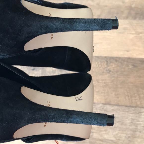 Cole Haan open back suede heels in size 7B - Picture 6 of 8